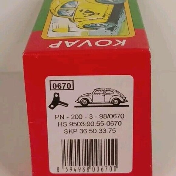 Kovap Volkswagon Beetle Wind-Up Diecast (Tested) VW Blue Vintage Czech - Picture 13 of 14